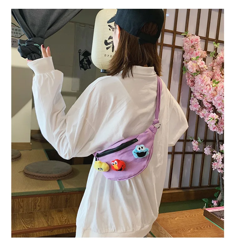 Korean-style Autumn And Winter New Style CHILDREN'S Bag Girls Cotton Cloth Shoulder Cross-body Bag Versatile Mini Accessori