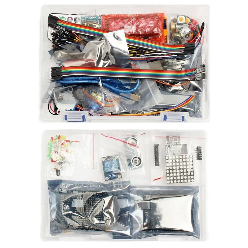 Для UNO R3 стартовый набор 1602 LCD сервопривод ультразвуковой мотор светодиодный