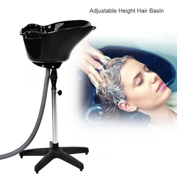 

Adjustable Height Hair Basin Barber Salon Bowl Plastic Shampoo Hair Treatment Beauty Tool Hairdressing Washing Cleaning Supplies
