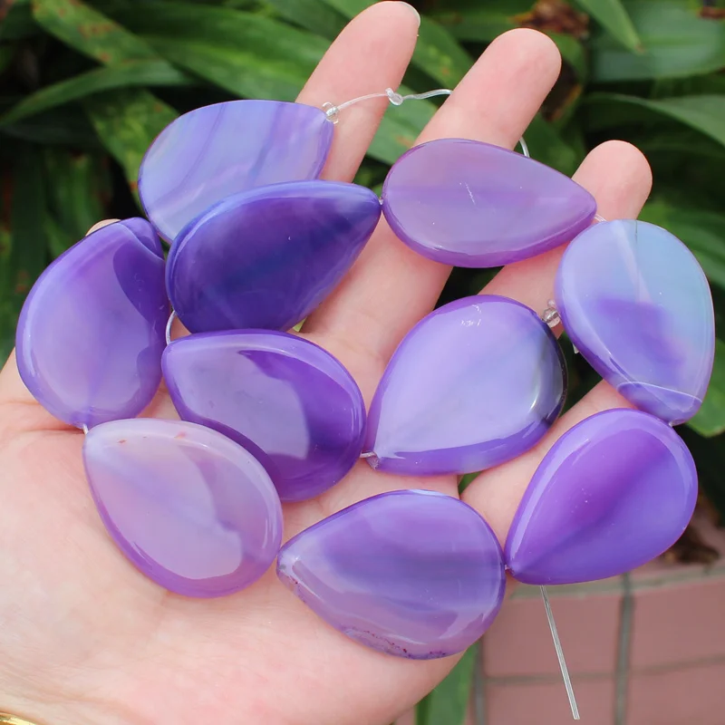 8pcs ,28-30x37-40mm Multi-Color Agates Oval Beads , For DIY Jewelry making ! Mixed wholesale for all items!