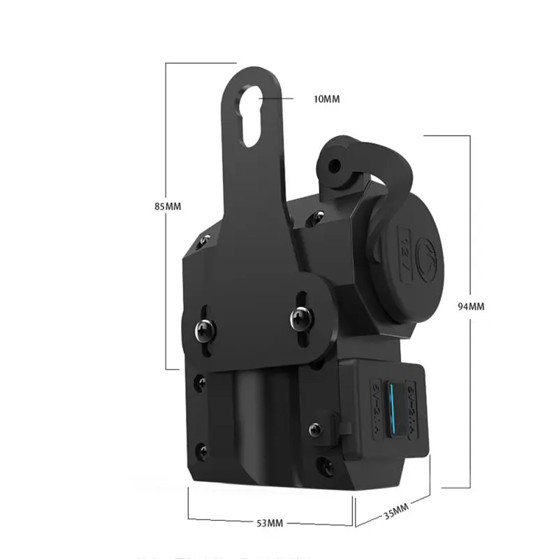  Für Handys/tabletten/GPS 5 V/2.1A Dual USB Ladegerät Buchse Wasserdichte Motorrad Lenker Clamp Powe