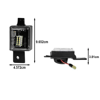 

For Chevrolet Silverado GMC Sierra 14-18 2pcs LED License Plate Light Housing In Black Waterproof Shockproof