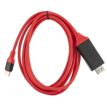 

USB3.1 Type C To HDMI Adapter Cable 2M, HDMI Cable USB 3.1 To HDMI 4K Adapter Cable Is Easy To Carry, Suitable For Mobile Phones