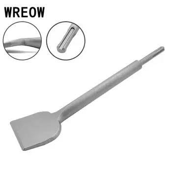 

Harden steel Cranked Tile Chisel SDS Plus 280mm x 75mm silver wood floors tiles wall tiles Scraper Tool for Impact Rotary Hammer