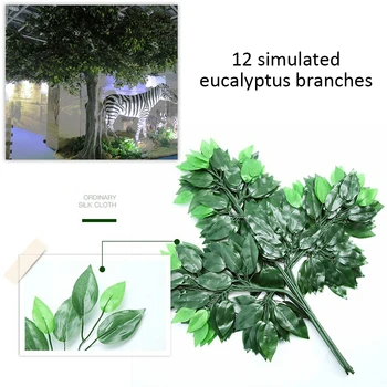 

DIY 12pcs/Lot Artificial Ficus Leaf Ginkgo Biloba Plastic Tree Branches Outdoor Handmade Leaves For Home Autumn Decoration