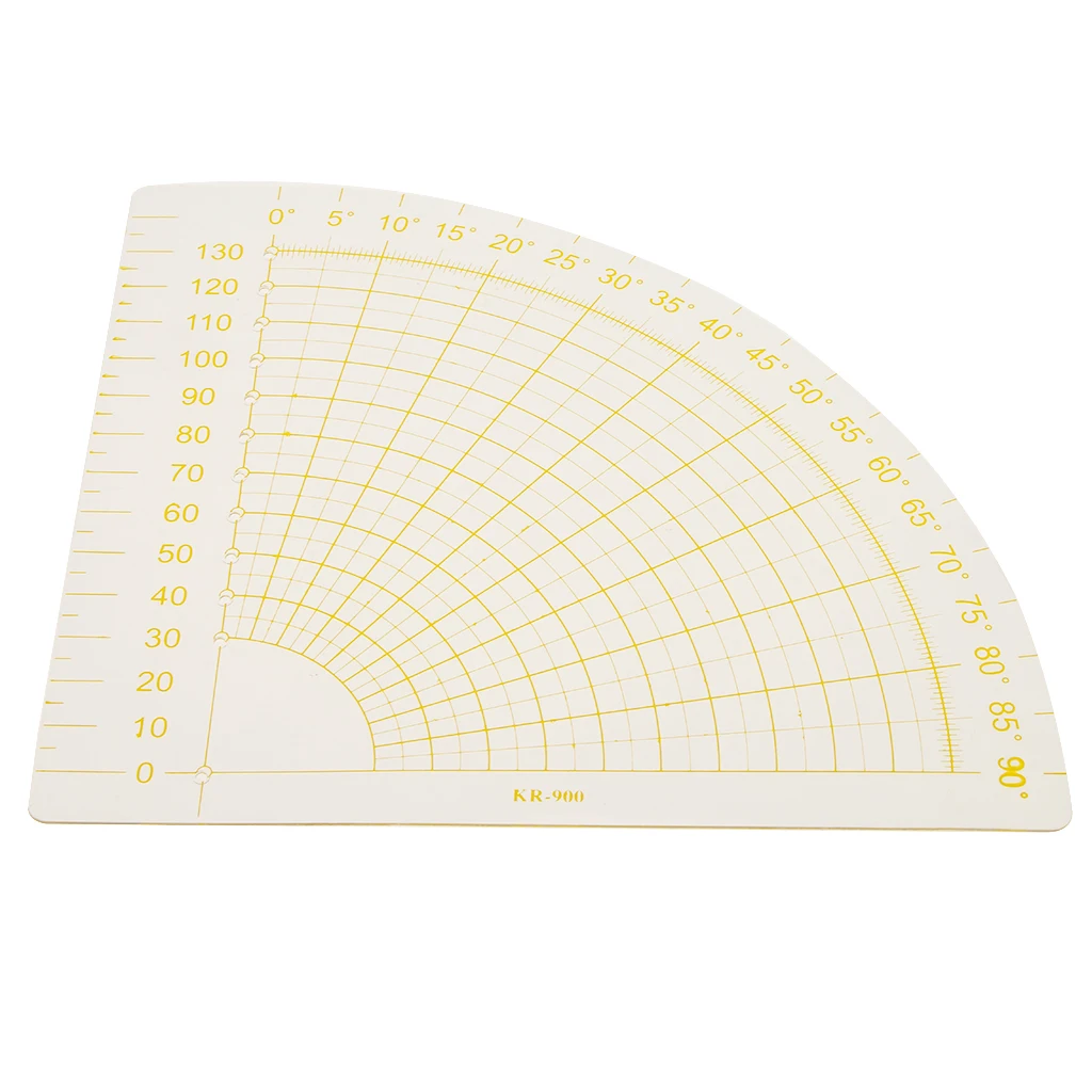 1 Piece 18x16cm Plastic Sector Shaped Quilting Patchwork Template Ruler Sewing Craft