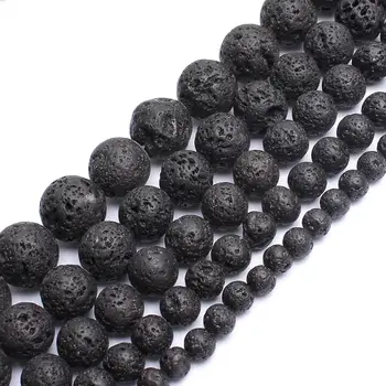 Natural Lava Stone Beads 1