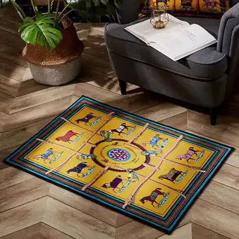 

60x90cm Luxury Mat Horse Bedroom Entrance Doormat Home Floor Decoration Living Room Carpet Bathroom Non-Slip Rug