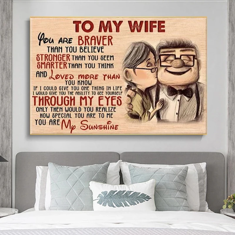 rom-ntico-para-mi-esposa-lienzo-de-pintura-arte-de-pared-cartel-de