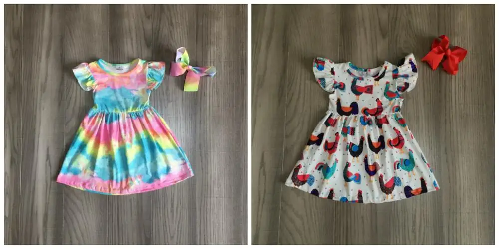 Летняя одежда для маленьких девочек от Girlymax детское платье с коротким рукавом