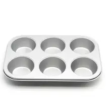 Cheap 6-Cup Muffin Baking Pan Cake Bread Mold Cupcake Pan High-carbon Steel Non-Stick Bakeware Mould Kitchen Tools Cheap 6-Cup Muffin Baking Pan Cake Bread Mold Cupcake Pan High-carbon Steel Non-Stick Bakeware Mould Kitchen Tools