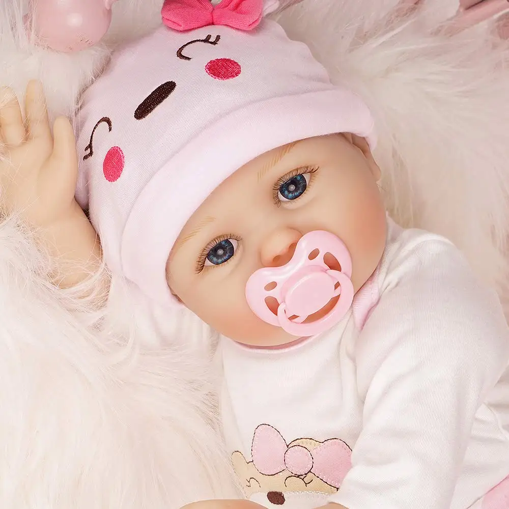 55 см Reborn Baby Doll Girl 2 наряды силиконовый виниловый светильник для новорожденных Розовый и темно-розовый