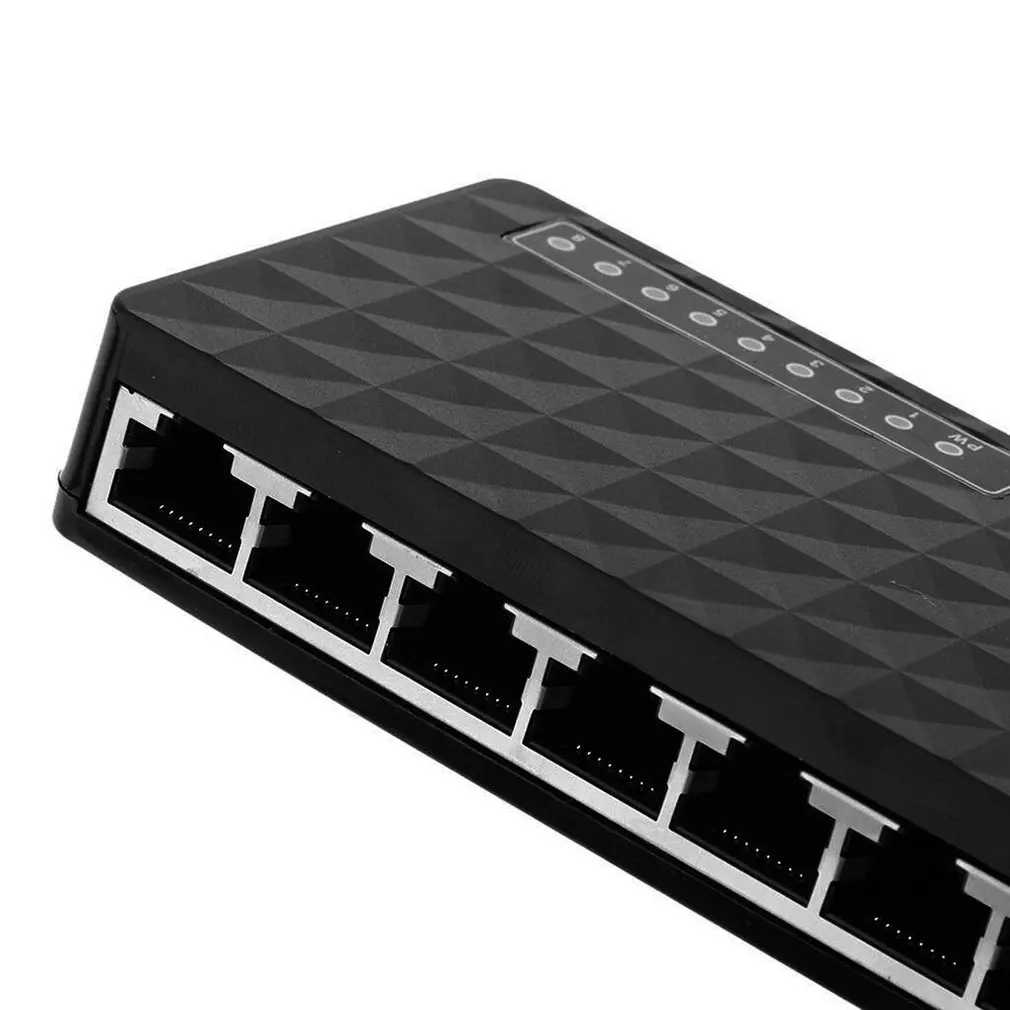 8-Порты и разъёмы коммутатор концентратор LAN 10/100 Мбит/с полный дуплекс Gigabit Ethernet Настольный сетевой переключатель DW-SW8370-T8 ЕС штепсельная вилка австралийского стандарта