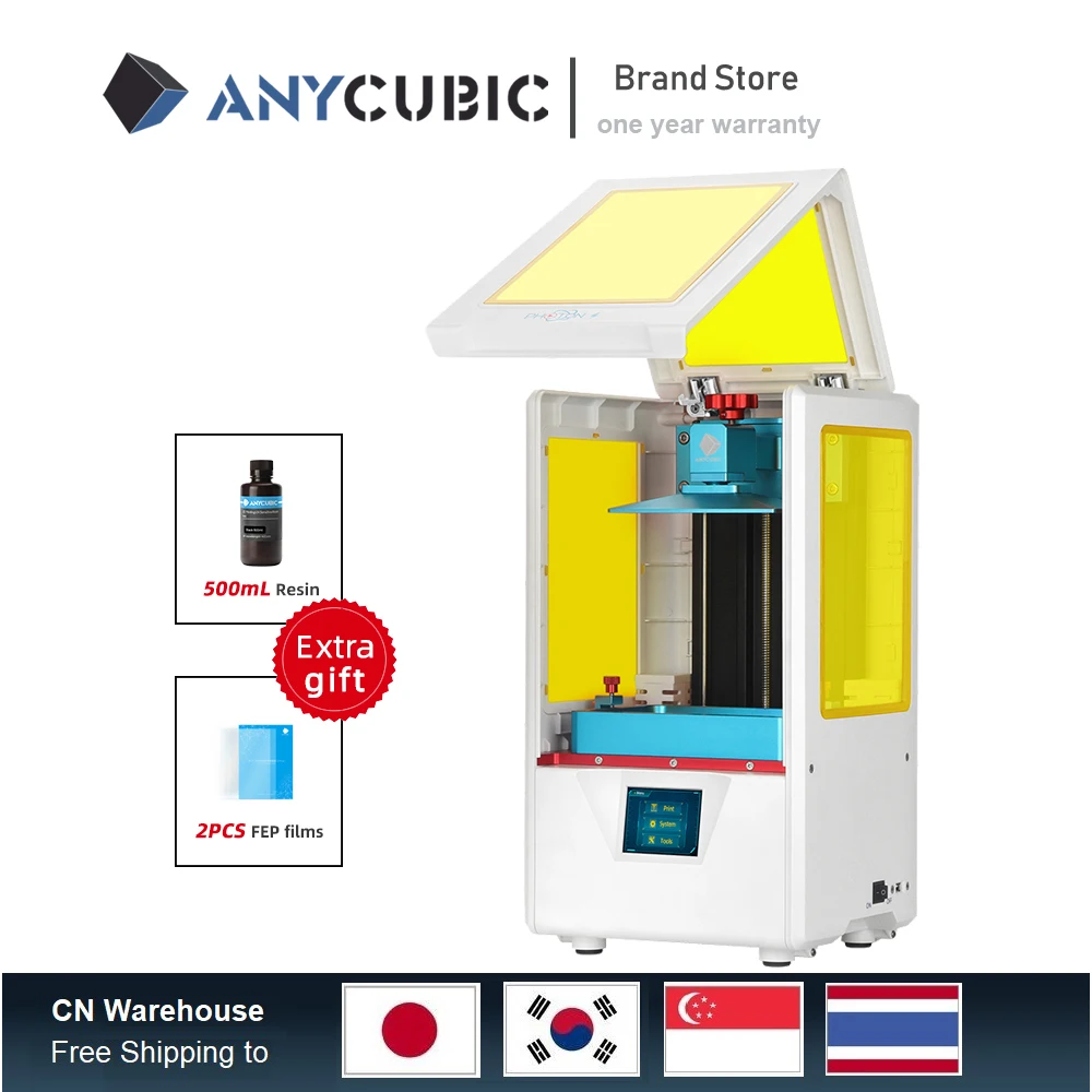 2019 Anycubic Photon S Смола 3D принтер размера плюс SLA/LCD Высокая точность светоотверждения