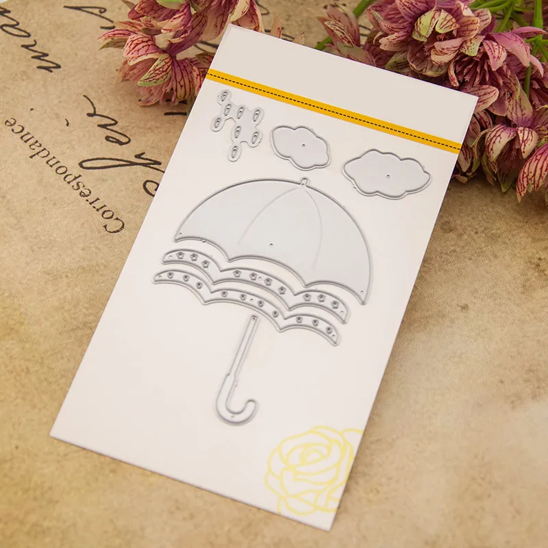 

Umbrella Craft Dies Cut Cloud Metal Cutting Dies for Scrapbooking Greeting Cards Making Home Party Decoration