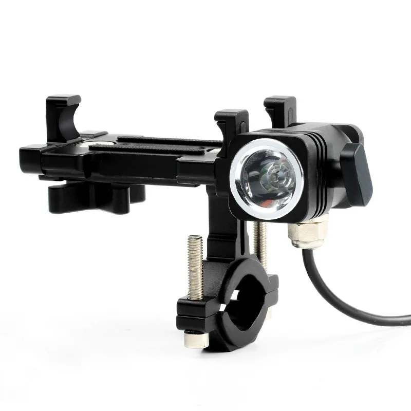 

New Style Mobile Phone Navigation Bracket Light Included Chargeable Motorcycle Bicycle Electric Bicycle Mobile Phone Stand Ridin