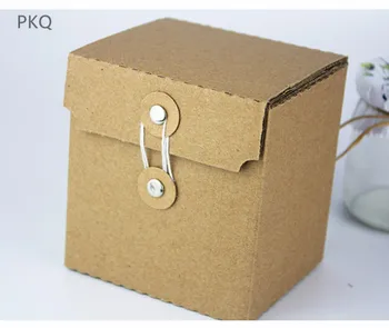 

20Pcs Thicken Paper Box Kraft Corrugated Paper Boxes Honey Glass Bottle Packaging Box Brown Cardboard Courier Box Carton