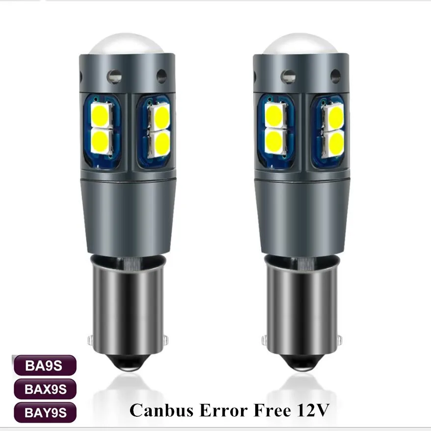 Cheap 2Pcs Car Auto BA9S Led T4W H6W Wedge 18SMD 3014 Chip Led Interior  Lamp Canbus Bulbs T11 Reverse Parking DRL License Plate Map Dome Light