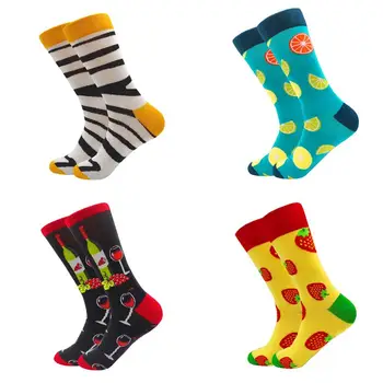 

Fashion Personality Funny Cartoon autumn winter Cotton Novelty Happy Funny Men Graphic Socks Casual harajuku socks