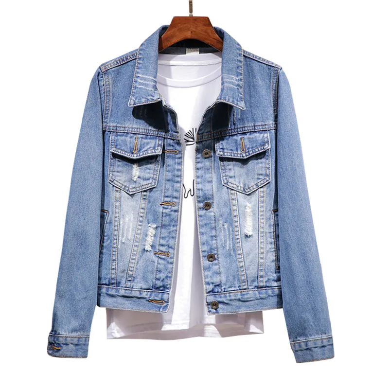 women's polo denim jacket