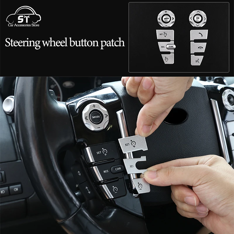 Car Steering Wheel,AC Vent Outlet Knob,Door Handle,Cover Trim,ABS Chrome,For LandRover Freelander 2 2007-2015 Interior Accessory