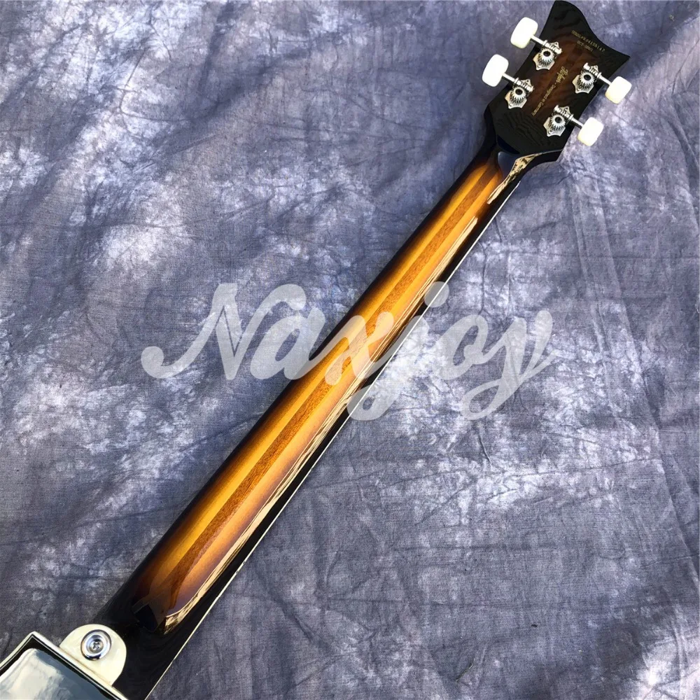 Hofner дымчатый цвет 4 струны электрическая бас гитара Hofner табак взрыв полый кленовый корпус Винтаж CT скрипка BB2 бас