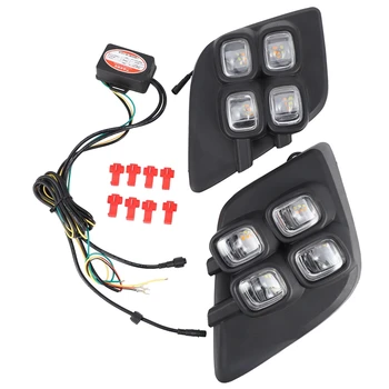 

for Toyota Yaris 2013-16 LED DRL Daytime Running Lights Daylight Fog Lamp