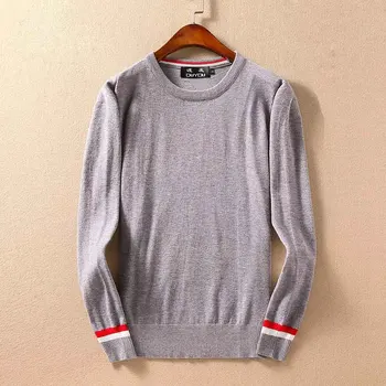 

Mens Designer Sweater Male Korean Men Round Neck Striped Color Knitted Sweater Fresh Youth Fashion Stripes Multicolor Tops