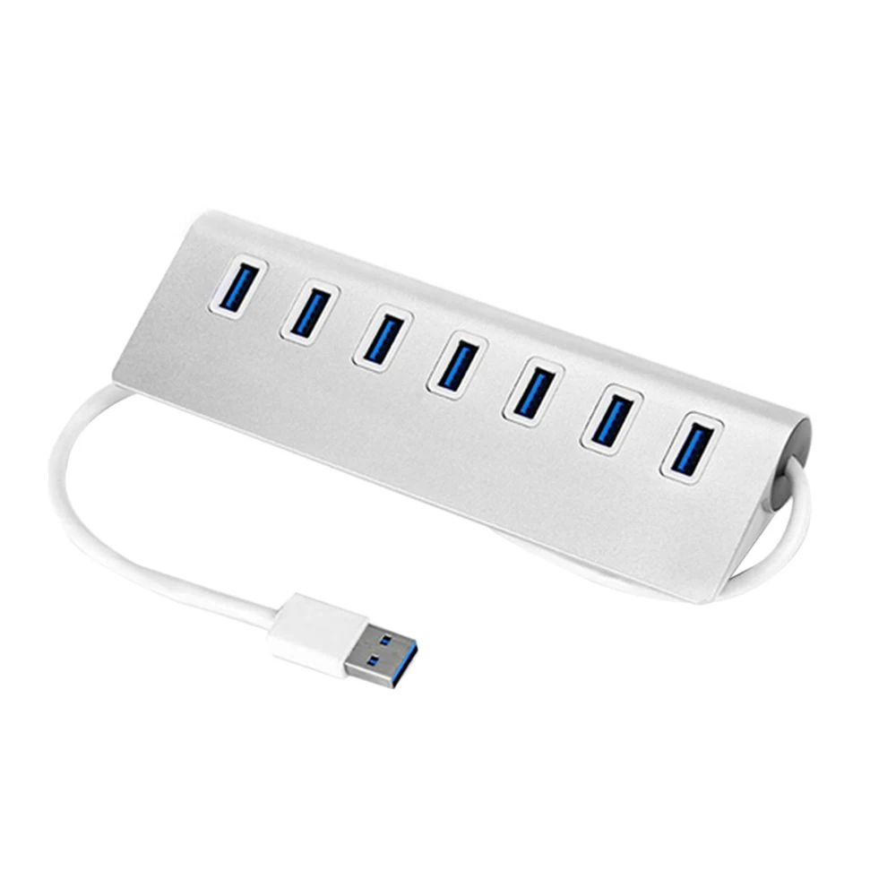 4/7 порт алюминиевый Мульти USB 3,0 USB 2,0 концентратор Высокоскоростной USB разветвитель кардридер 5 Гбит/с для ПК ноутбука Mac iMac MacBook Pro - Цвет: 7 Ports USb 3.0