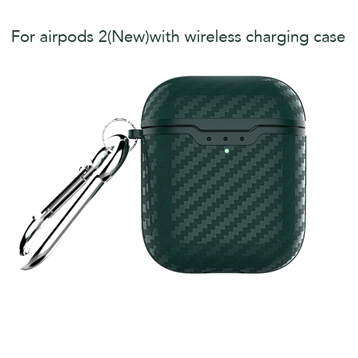 Wireless Charging-E Чехол для airpods, новинка, с беспроводной зарядкой, чехол для наушников, чехол, чехол из углеродного волокна, дизайнерский чехол для airpods pro 1 2 - Цвет: Wireless Charging-E