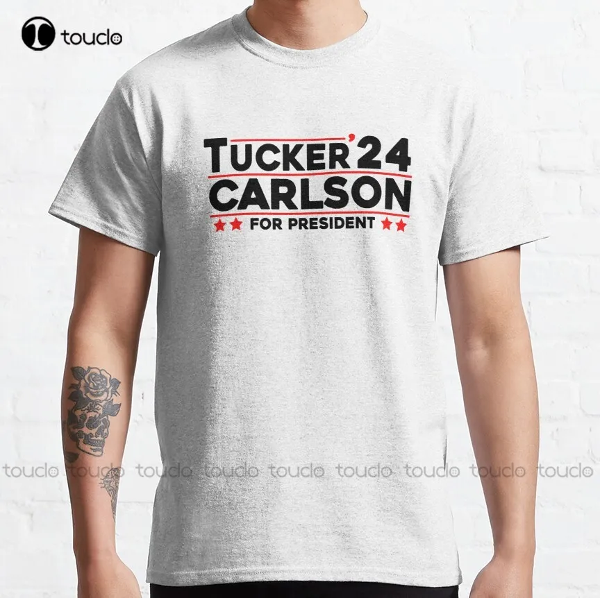

Tucker Carlson 2024 For President Classic T-Shirt T Shirts For Men Custom Aldult Teen Unisex Digital Printing Tee Shirt Xs-5Xl