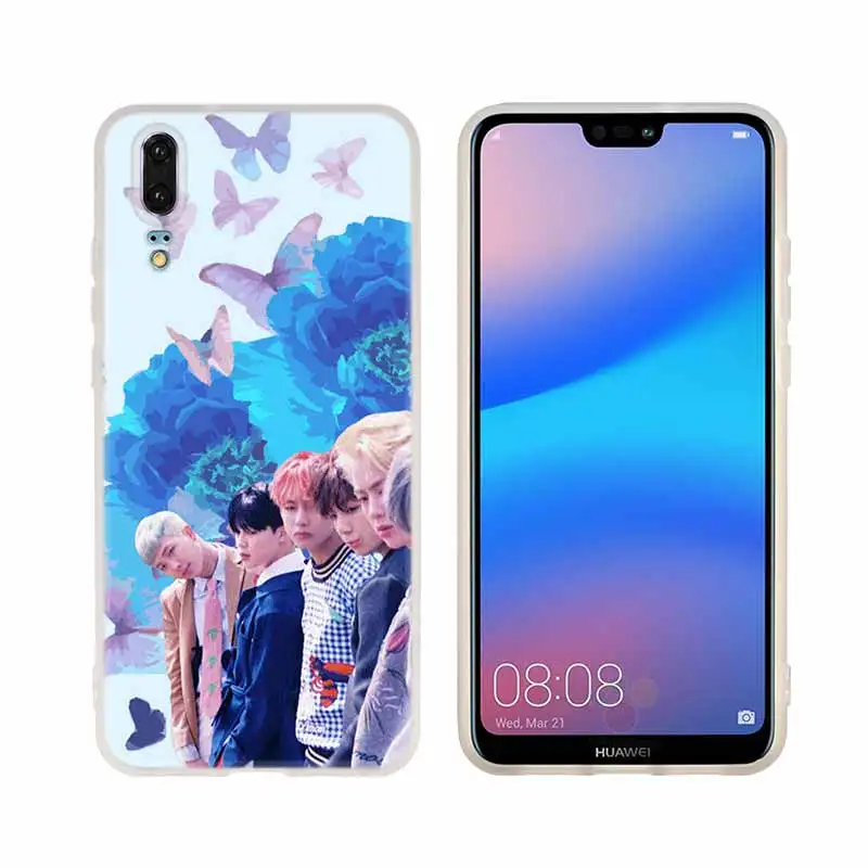 Чехол для телефона huawei P8 P9 Lite P10 P20 P30 Lite Plus Pro P Smart мягкий чехол Kpop Bangtan для мальчиков - Цвет: pattern 01