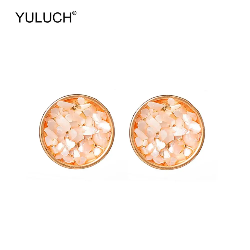 YULUCH популярные индивидуальные женские круглые золотые металлические
