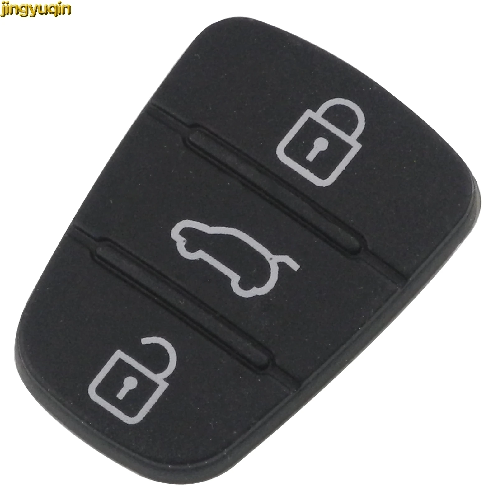 Jingyuqin 3 кнопки силиконовой резины ключа автомобиля чехол Padbutton для Kia RIO K2 K5 Sportage