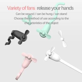 

Camera style Hanging neck mini Fan with USB silent mini fan