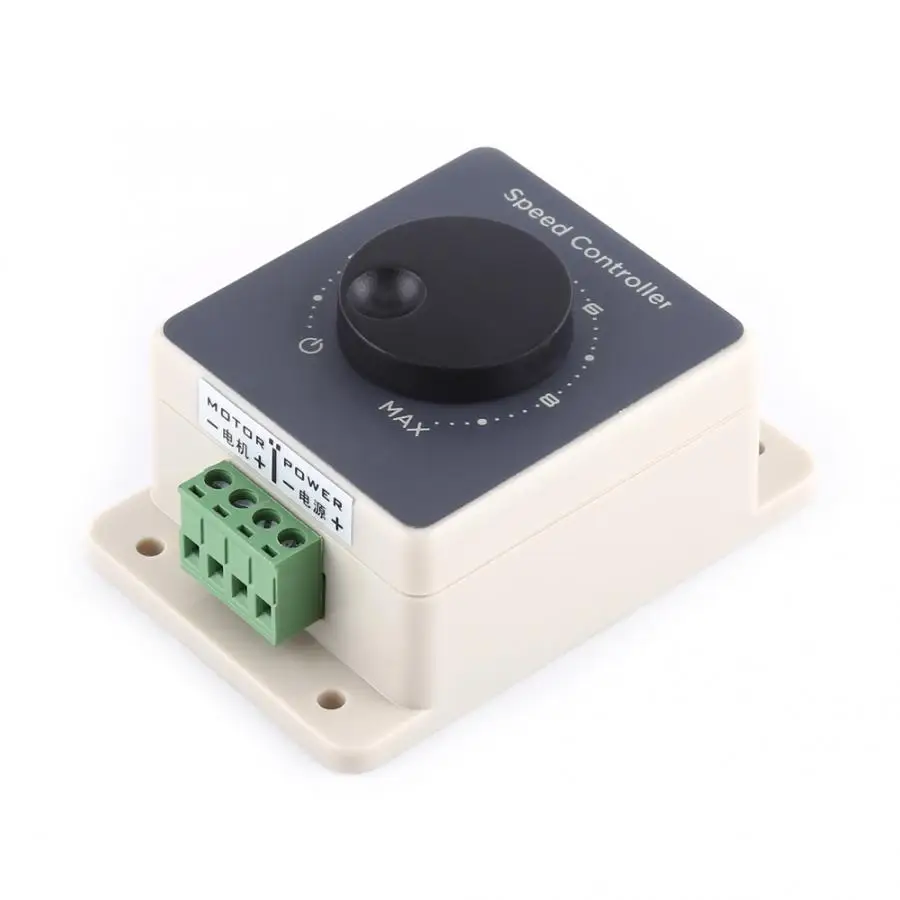 DC10-60V 20A широкоимпульсный модулятор PWM контроллер скорости двигателя водонепроницаемый корпус регулятор скорости двигателя Горячий