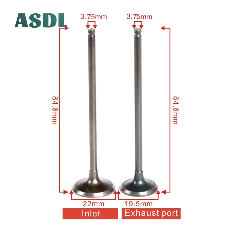 Motorcycle Intake And Exhaust Valves for Honda CBR400 23 29 CB400 NC31#c