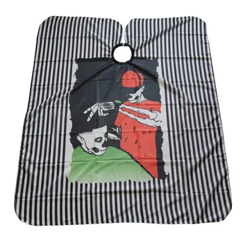 

European and American Skeleton head haircut cloth popular scissor cloth Hair dryer big cloth Non-Stick Haircut Cloth Scarf