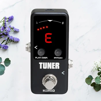 

Tuner Pedal Chromatic Dual Mode Guitar Tuner Pedal With LED Display True Bypass Guitar Effects Pedal For Music Instrument