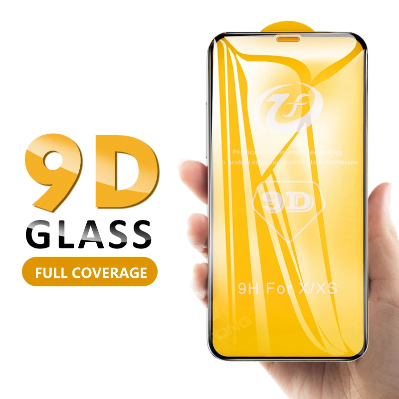 

Phone 11 Pro Max 9D Full Cover Tempered Glass For iPhone 11 Pro Max 2019 Screen Protector For iPhone XS MAX XR X Protective Film