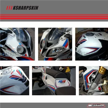 

Motorcycle Front Rear Fairing Motor Number Board 3D Gel Protector Tank Knee Section Paint pad for BMW 2012-2014 S1000RR S1000RR