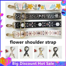 DIY Rainbow Adjustable Bag Strap for Handbag Cross Body Nylon Wide Shoulder Strap Belt Replacement Handles Accessories