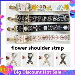 DIY Rainbow Adjustable Bag Strap for Handbag Cross Body Nylon Wide Shoulder Strap Belt Replacement Handles Accessories