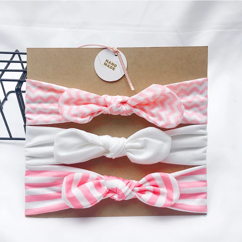 Children's Finger Toothbrush 3pcs/Lot New Desgin Headband For Girls Cute Rabbit Ears Headbands Soft Stretch Knit Hair Bands Baby Hair Accessories Baby Accessories discount