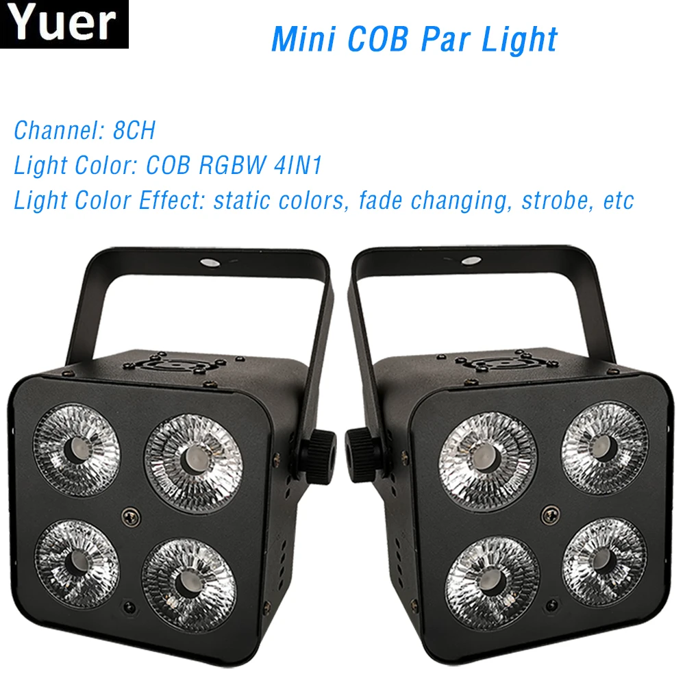 

RGBW COB Par Light With DMX512 Control For DJ Disco Party Stage Effect Lighting Led Beam Par Lamp Music Party Club Bar Light