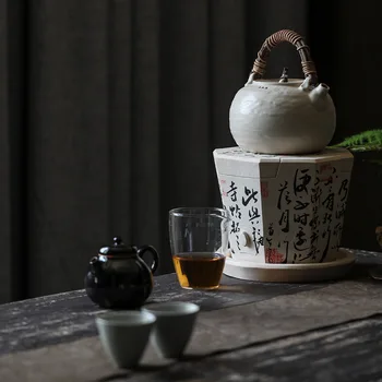 

800ml Soda pot Chinese Retro Handmade Random Texture Color Glaze High Temperature Firing Ceramic Teacup Porcelain teapot