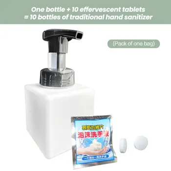 

2020 Effervescent Tablets+250ML Dedicated Bottle Mousse Bubble Hand Sanitizer Ten Hand Sanitizer New