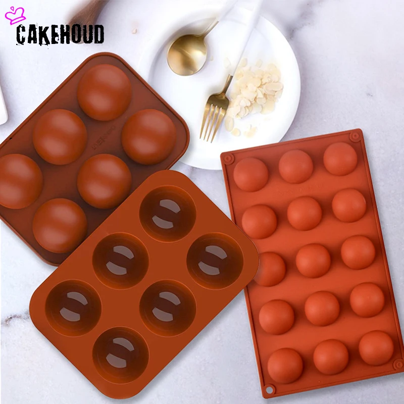Half Sphere Silicone Soap Molds Bakeware Cake Decorating Tools Pudding Jelly Chocolate Fondant Mould Ball Shape Baking Mold