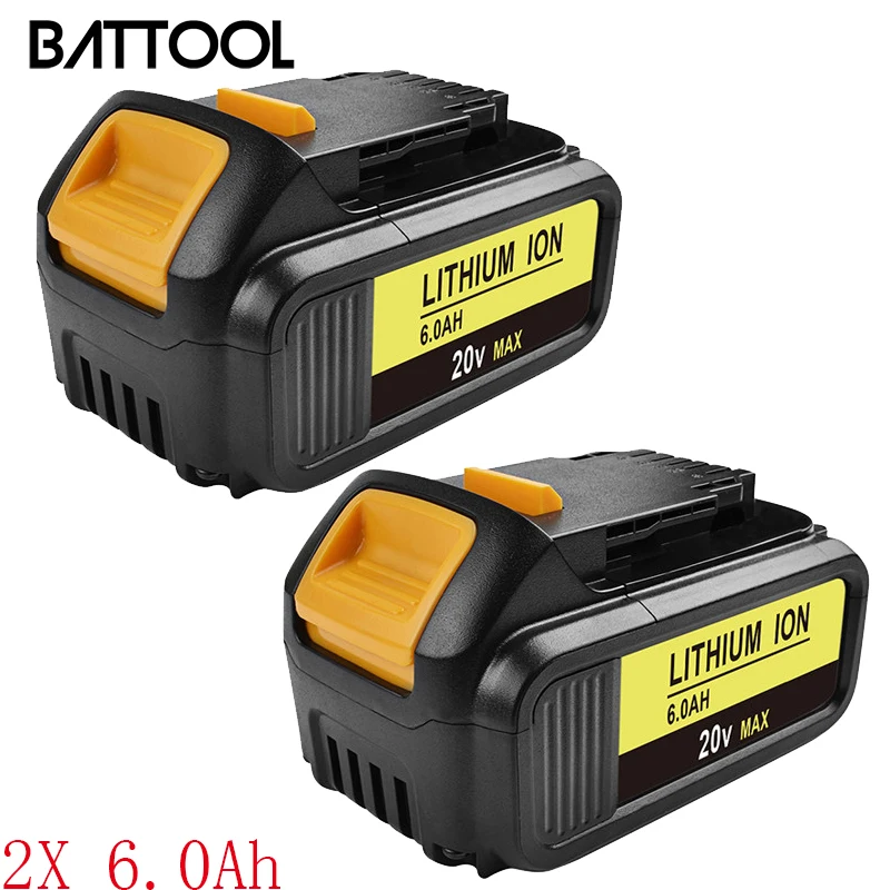 1X BATTOOL 6000 мА/ч, 18 в Li-Ion DCB180 Перезаряжаемые Батарея для DEWALT DCB180, DCB181, DCB181-XJ, DCB200, DCB201, DCB201-2, DCB204, DCB20