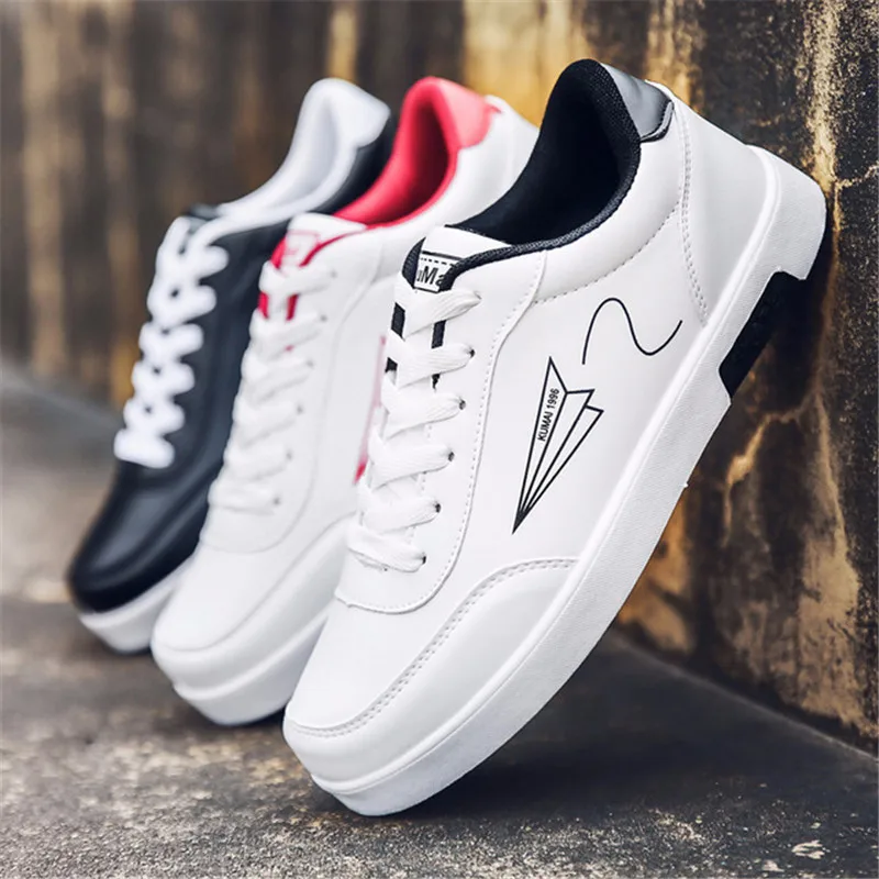 

Men's Low-top Casual Skateboarding Shoes White Shoes Outdoor Leisure Sneaker Breathable Walking Shoes Flat Shoes All Star